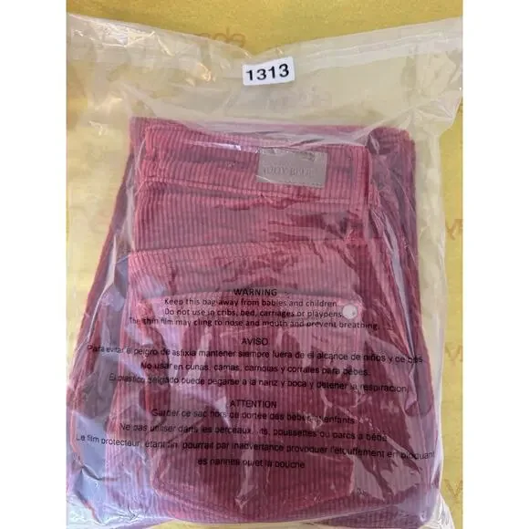 Judy Blue Pants Ankle Straight Corduroy Button Fly Rust Sz 5/27 - Picture 10 of 10